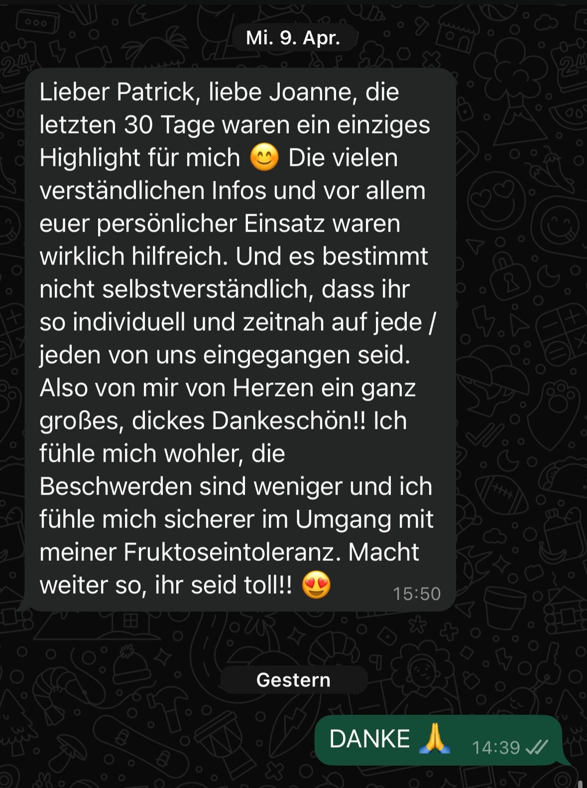 Erfahrungsbericht FructoCoaching